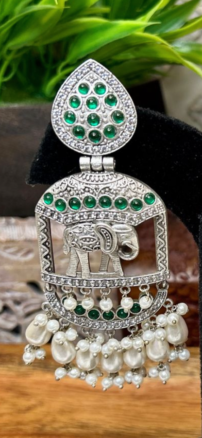 Bahhubali emerald elephant Large