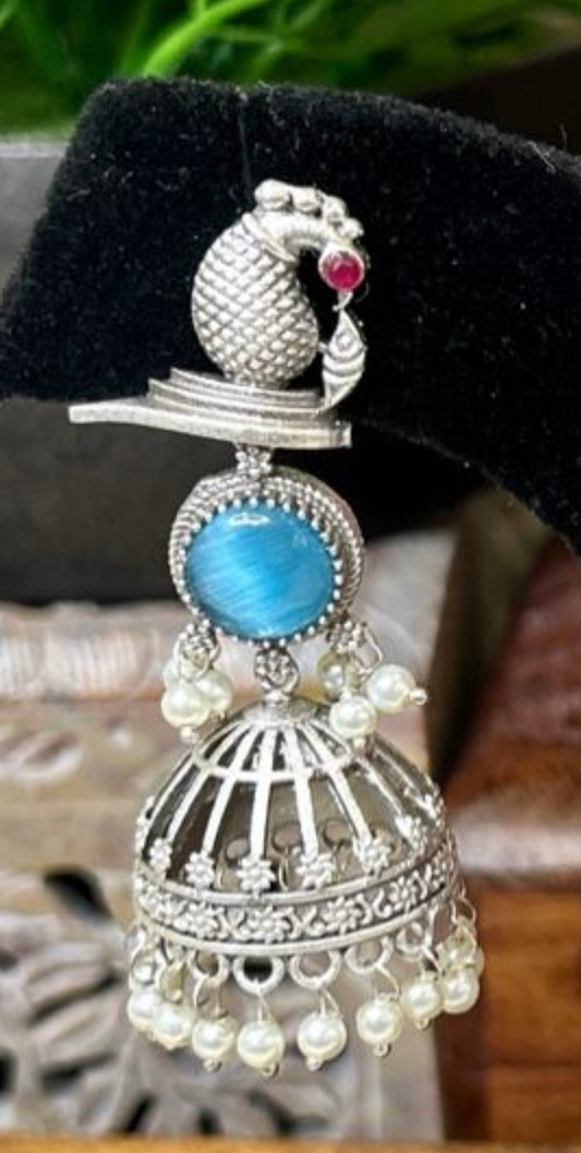 Peacock Jhumka