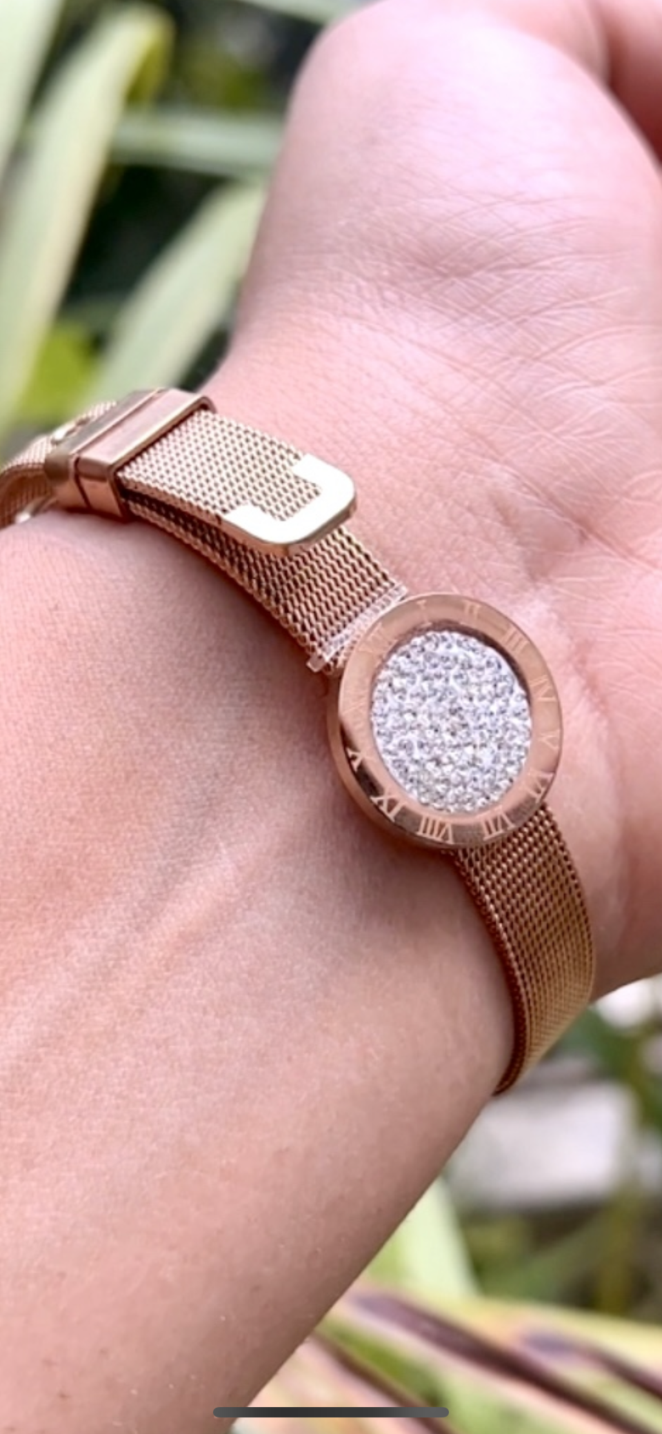 watch pattern diamond dial bracelet