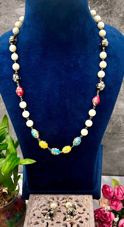 Multi Pearl Ruhi Necklace