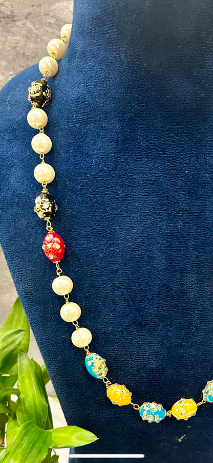 Multi Pearl Ruhi Necklace