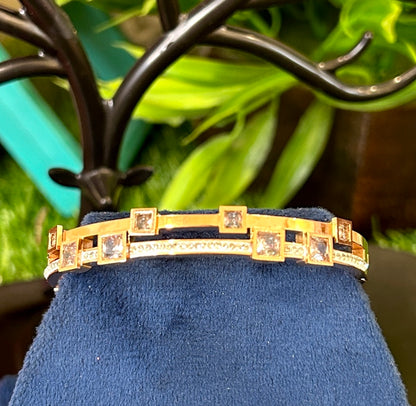 diamond glass studded gold