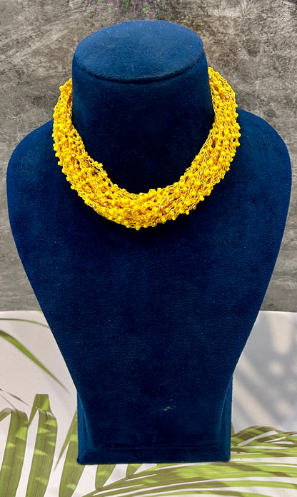 magnetic necklace yellow