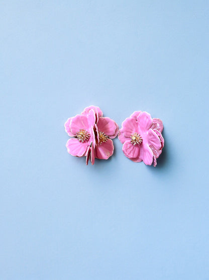 3D flower earring