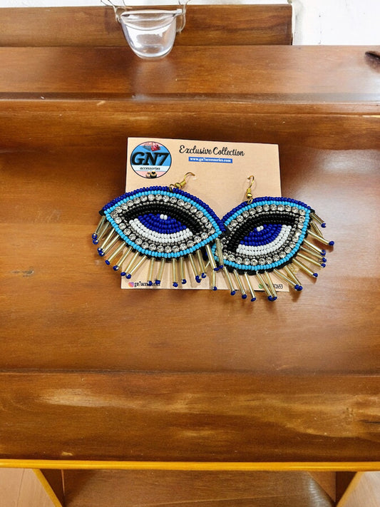 Sharp Blue White Evil Eye