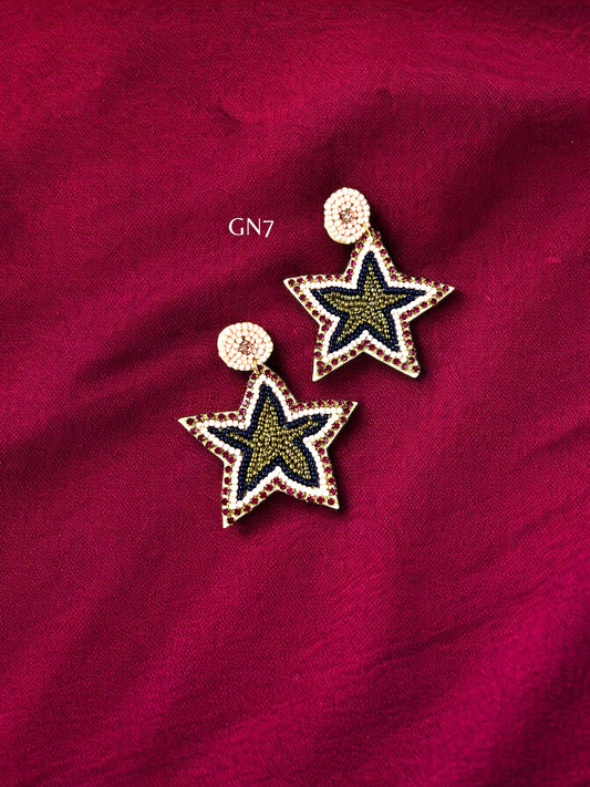 Golden Star Earrings