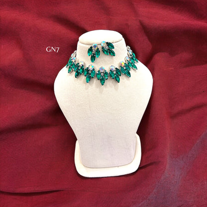 Prerna emerald necklace set