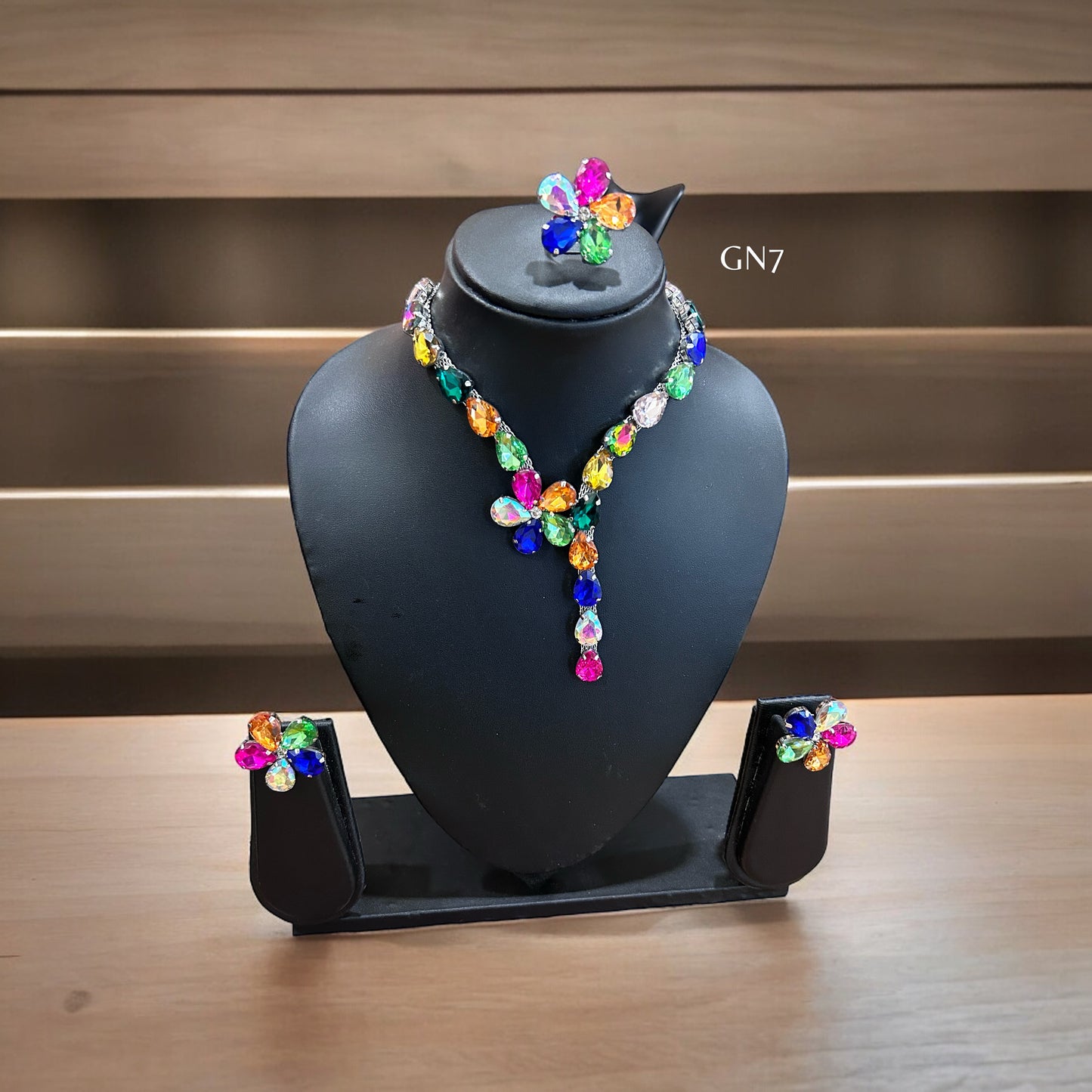 Karishma k multi colour necklace set