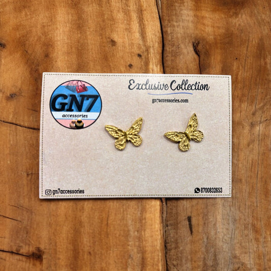 Cutie butterfly golden earrings