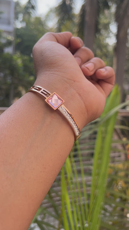 Pink Diamond stud bracelet